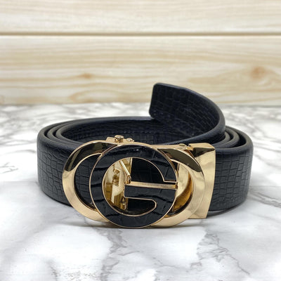 Tri G-Shape Casual Two Tone Adjustable Auto Belt For Men-UniqueandClassy