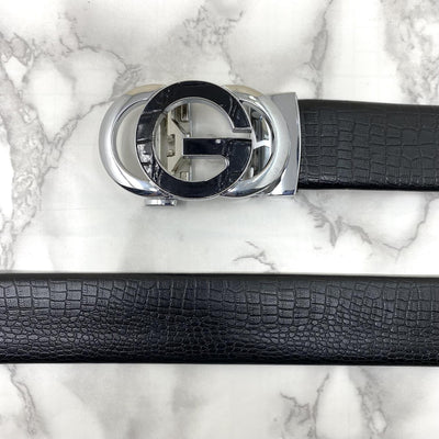 Tri G-Shape Casual Two Tone Adjustable Auto Belt For Men-UniqueandClassy
