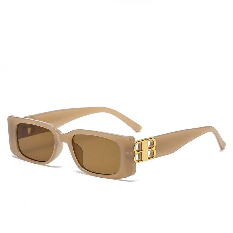 New Retro Small Square Frame Brand Sunglasses For Unisex-Unique and Classy