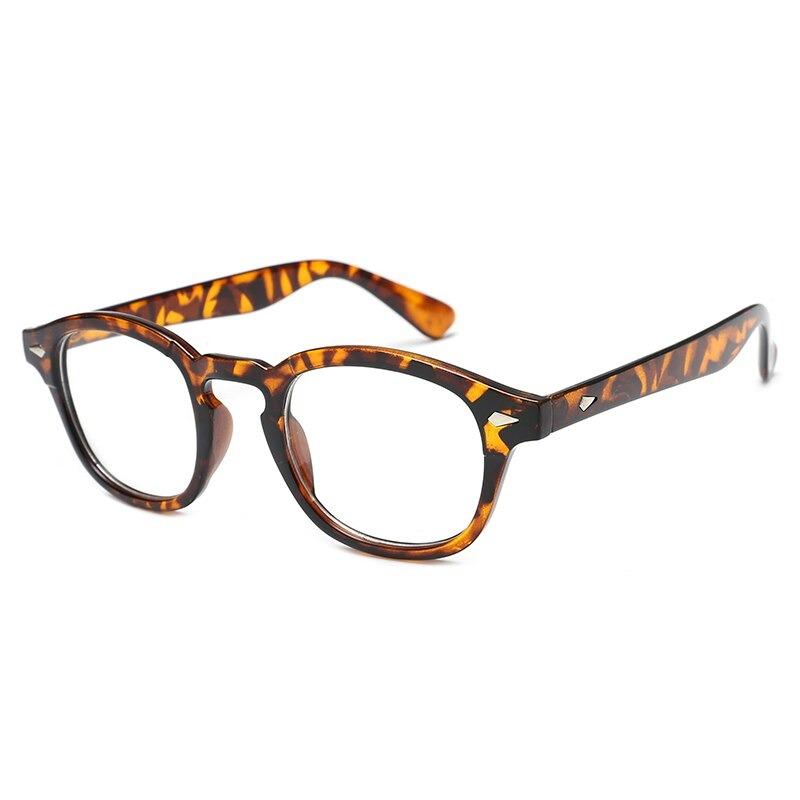 2019 Vintage Trending Johnny Depp Style Blue Blocking Clear Lens Eyeglasses Spectacle Frame For Men And Women