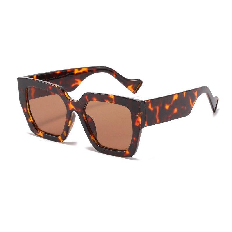 Oversized Square Retro Designer Contrast Colour Fashion Brand Sunglasses For Unisex-Unique and Classy