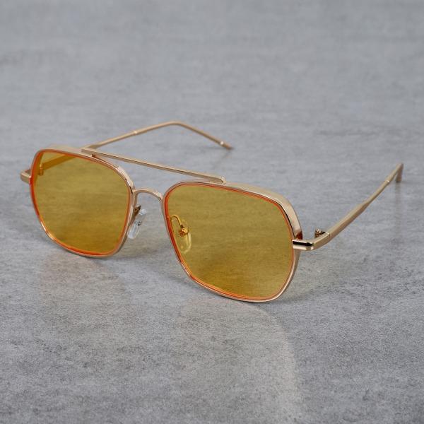 Classic Square Yellow Candy Sunglasses For Men And Women-Unique and Classy