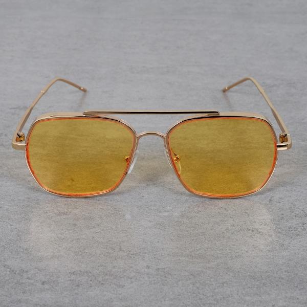 Classic Square Yellow Candy Sunglasses For Men And Women-Unique and Classy