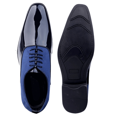 Classy Office,Wedding,Party Wear Blue Shoes With Lace-Up For All Season-Unique and Classy