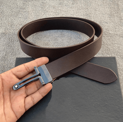 Classic Design Leather Strap Belt With Pressing Buckle-Unique and Classy