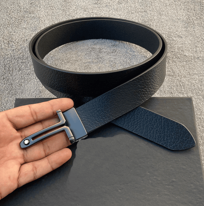 Classic Design Leather Strap Belt With Pressing Buckle-Unique and Classy