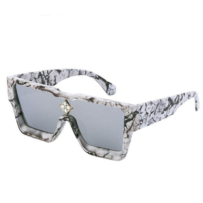 2021 Luxury Brand Oversized Square Designer Shades Big Frame Retro Fashion Mirror Lens Sunglasses For Men And Women-Unique and Classy