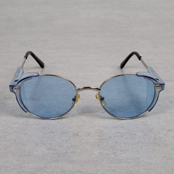 Vintage Round Side Cap Blue Candy Sunglasses For Men And Women-Unique and Classy