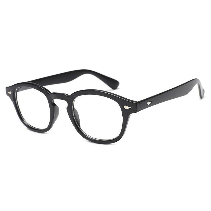 2019 Vintage Trending Johnny Depp Style Blue Blocking Clear Lens Eyeglasses Spectacle Frame For Men And Women