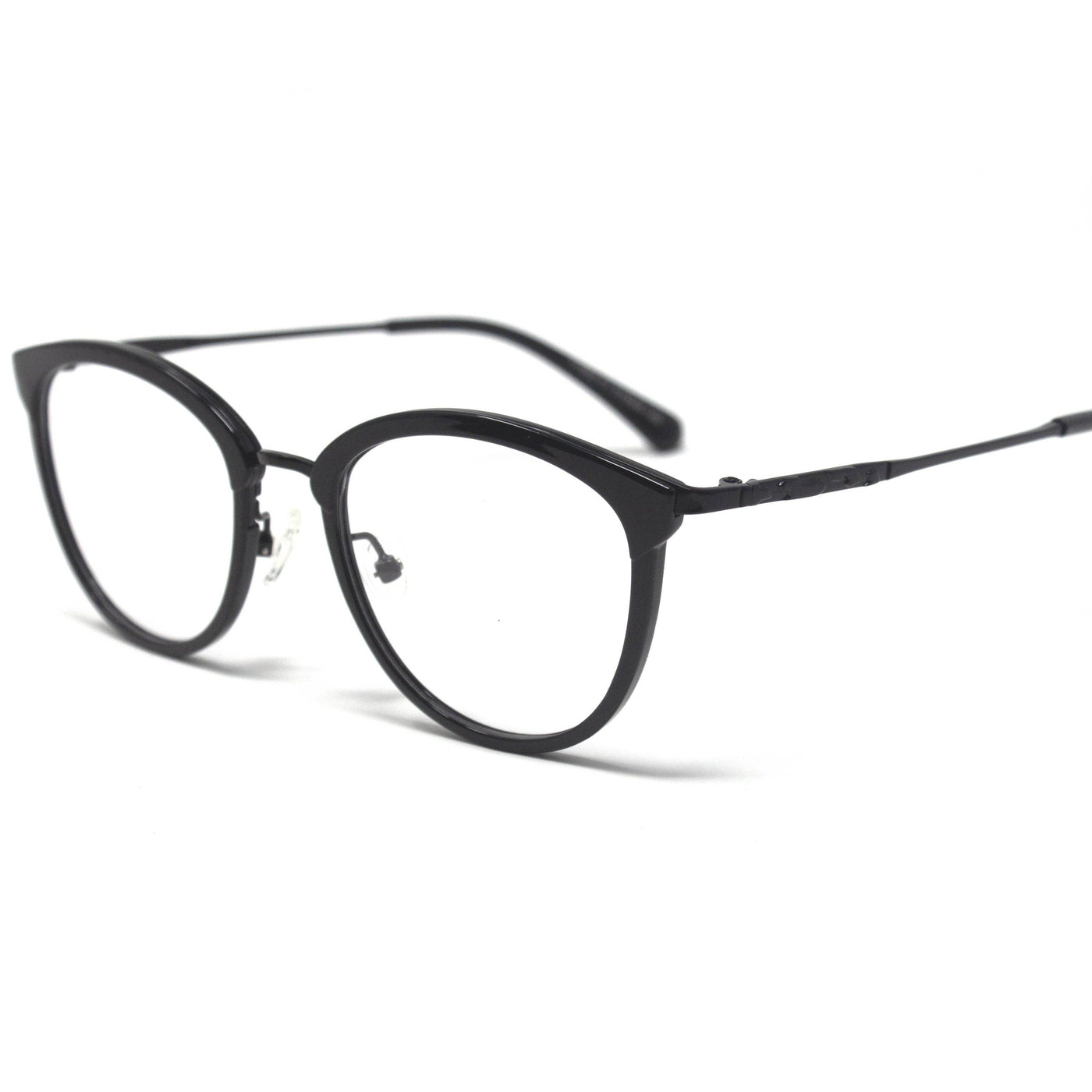 Oval Black Round Frame Eyewear