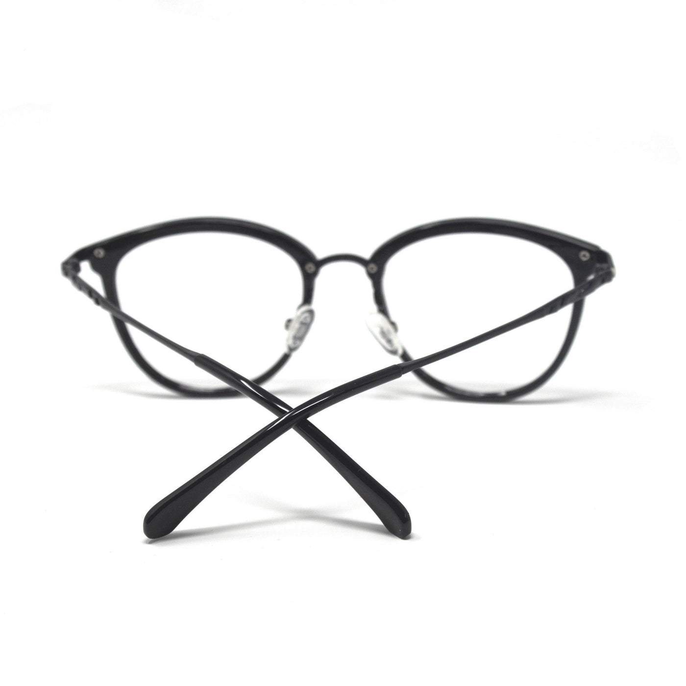 Oval Black Round Frame Eyewear
