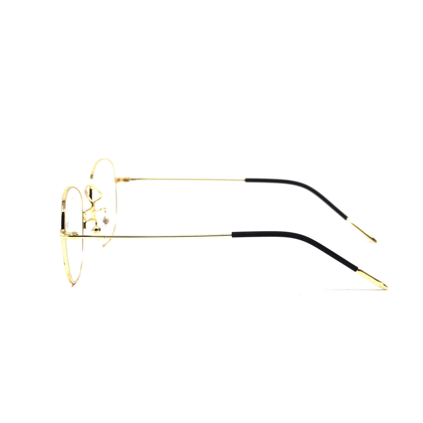 Oval Golden Black Frame Eyewear