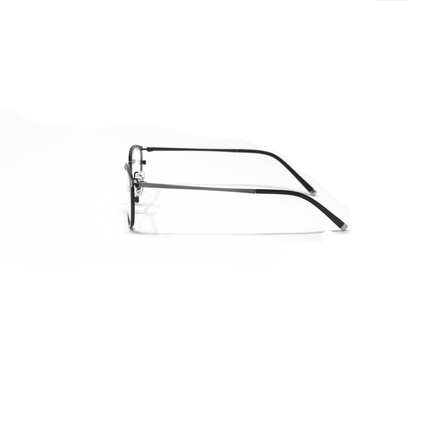 Oval Square Grey Metal Optical Frame Eyewear