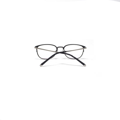 Oval Square Grey Metal Optical Frame Eyewear