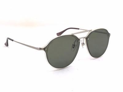 Green And Silver R4292 Round Unisex Sunglasses For Men And Women-Unique and Classy