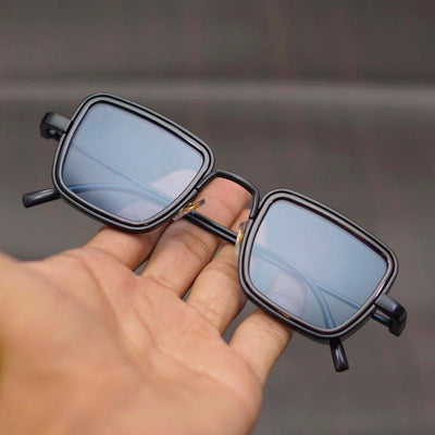 Classy Blue And Black Retro Square Sunglasses For Men And Women-Unique and Classy