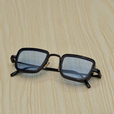 Retro Square Black Blue Sunglasses For Men And Women-Unique and Classy