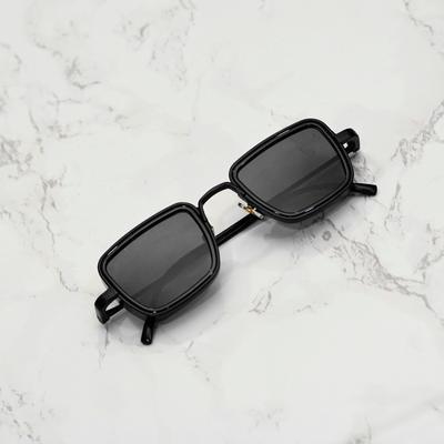 Classy Black And Black Retro Square Sunglasses For Men And Women-Unique and Classy