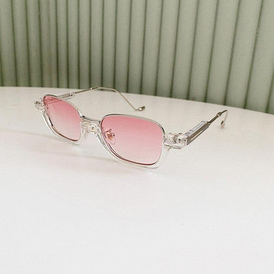 Semi-Metal Frame Classic Vintage Brand Designer Sunglasses For Unisex-Unique and Classy