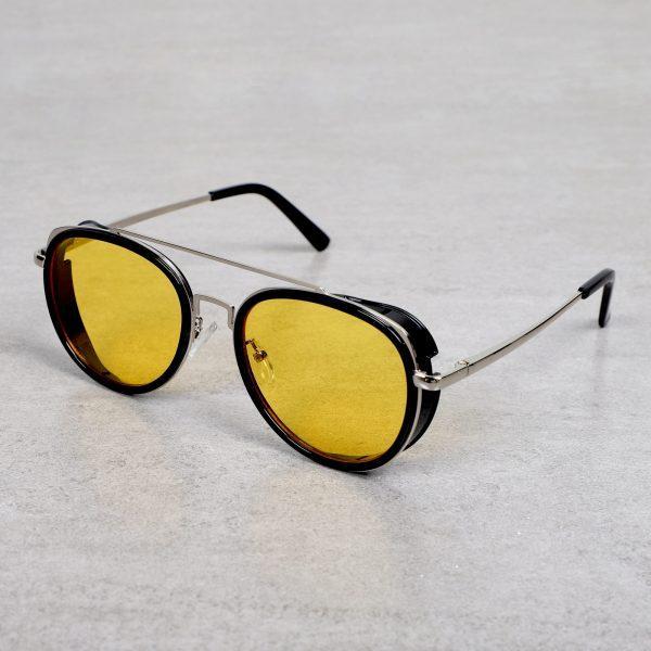 Metal Frame Round Yellow Candy  Sunglasses For Men And Women-Unique and Classy