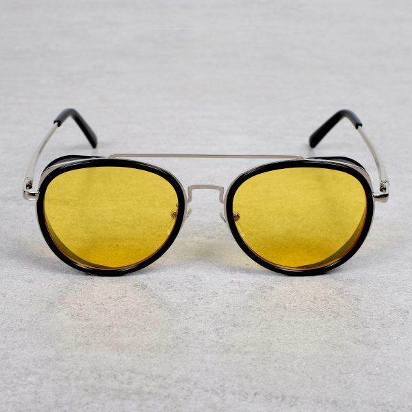 Metal Frame Round Yellow Candy  Sunglasses For Men And Women-Unique and Classy