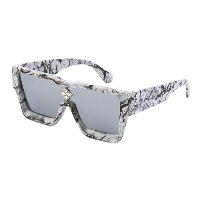 Trendy Oversized Square Mirror Lens Sunglasses For Men And Women-Unique and Classy