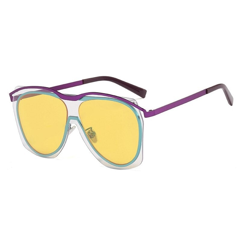 Luxury Oversized Fashion Designer Brand Sunglasses For Unisex-Unique and Classy