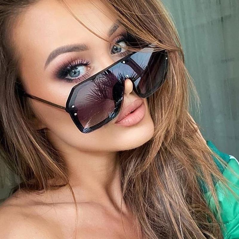 Designer Brand Vintage Oversized Square Mirror Driving Sunglasses For Men And Women-Unique and Classy