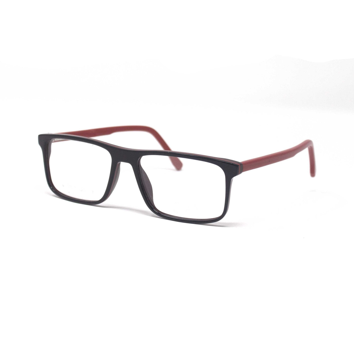 Fashionable Retro Square Black Red Frame Eyewear