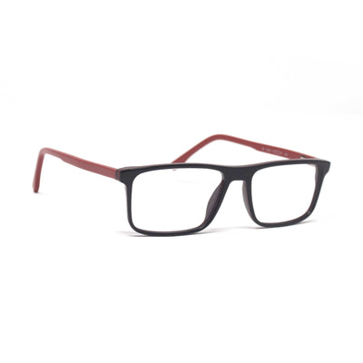 Fashionable Retro Square Black Red Frame Eyewear