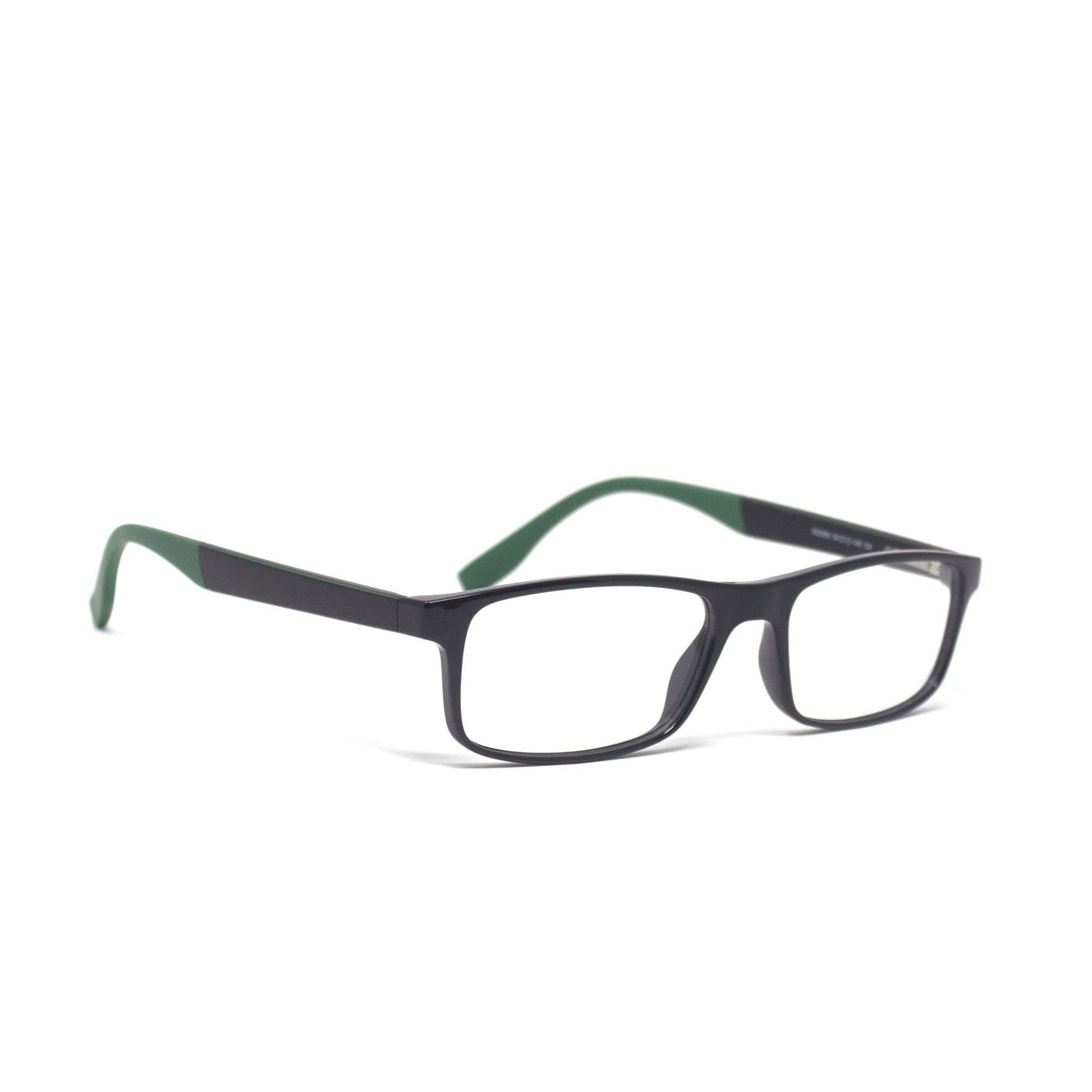 Stylish Retro Square Black Green Optical Eyewear