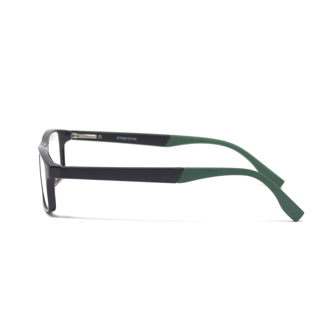 Stylish Retro Square Black Green Optical Eyewear