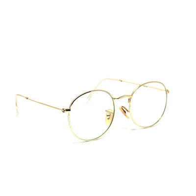 Fashion Round Antiblue Golden Frame Eyewear