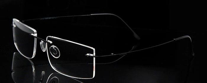 Rimless Computer Titanium Square Frame Sunglasses For Men And Women-Unique and Classy