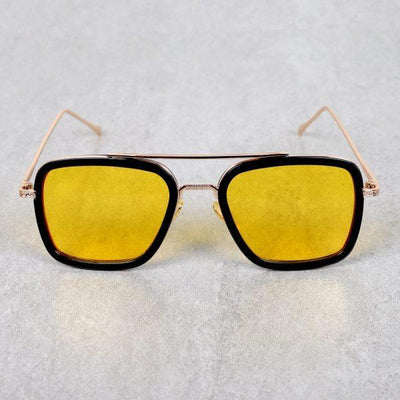 Tony Stark Golden Yellow Candy Sunglasses For Men And Women-Unique and Classy