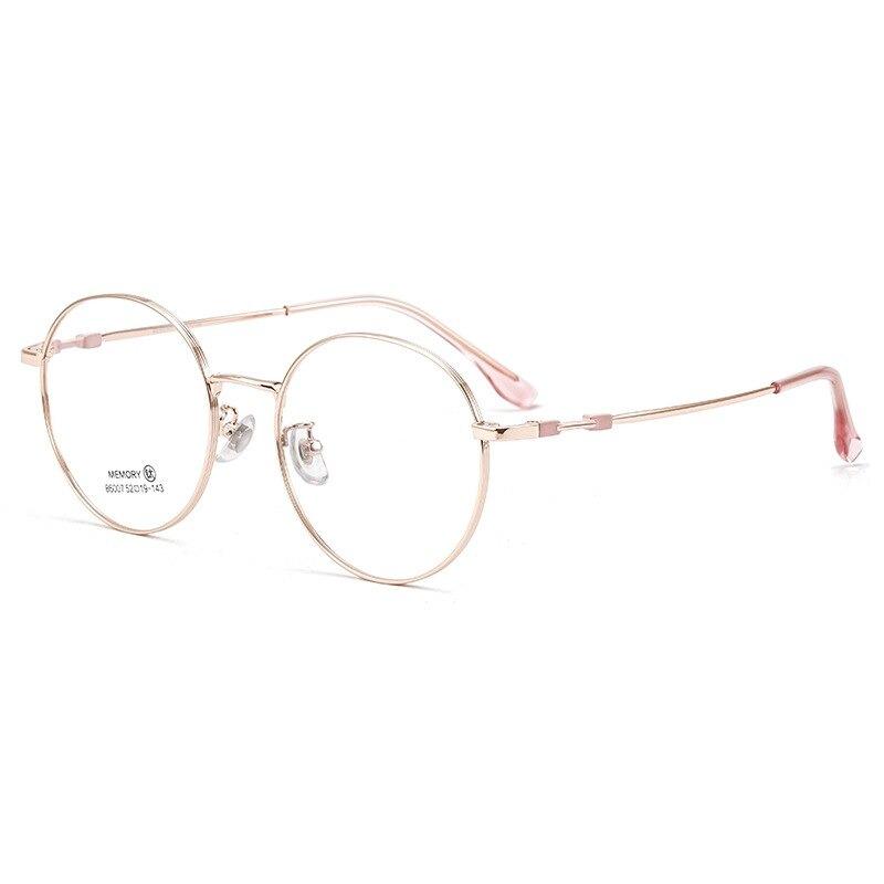 2021 New Ultra Light Retro Anti Blue Round Titanium Eyeglasses Spectacle Frame For Men And Women