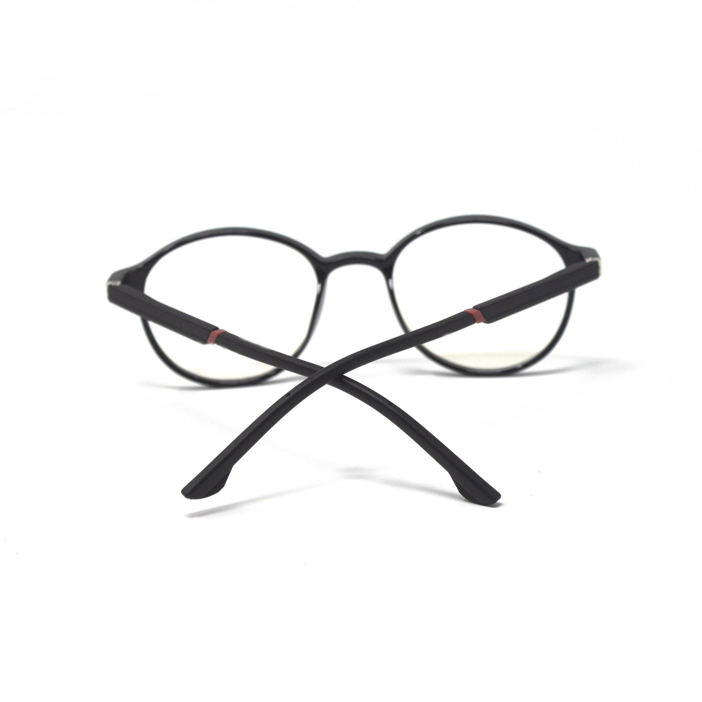 Round Spodo Black Frame Eyewear