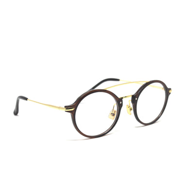 Stylish Round Brown Bridge Frames Eyewear