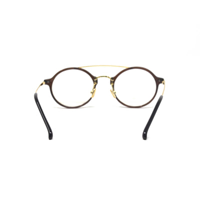 Stylish Round Brown Bridge Frames Eyewear