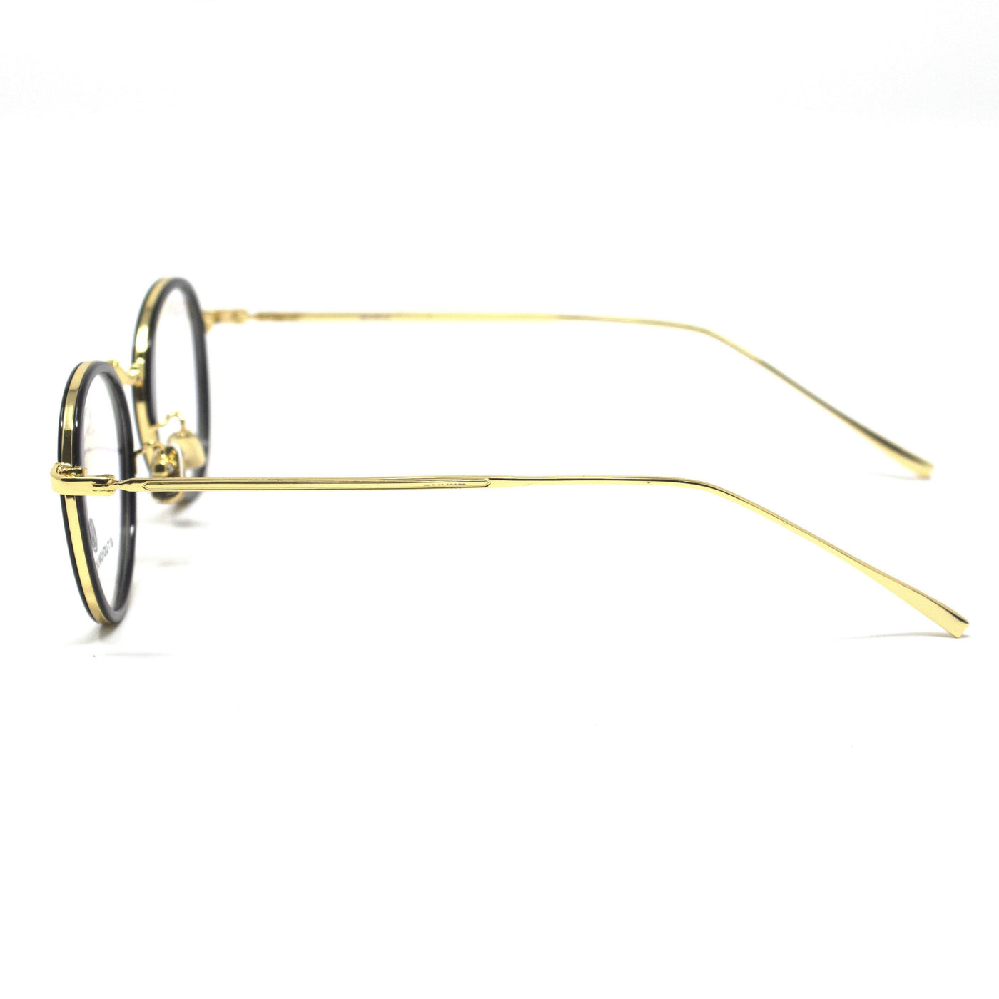 Fashion Round Gold Black Eyewear