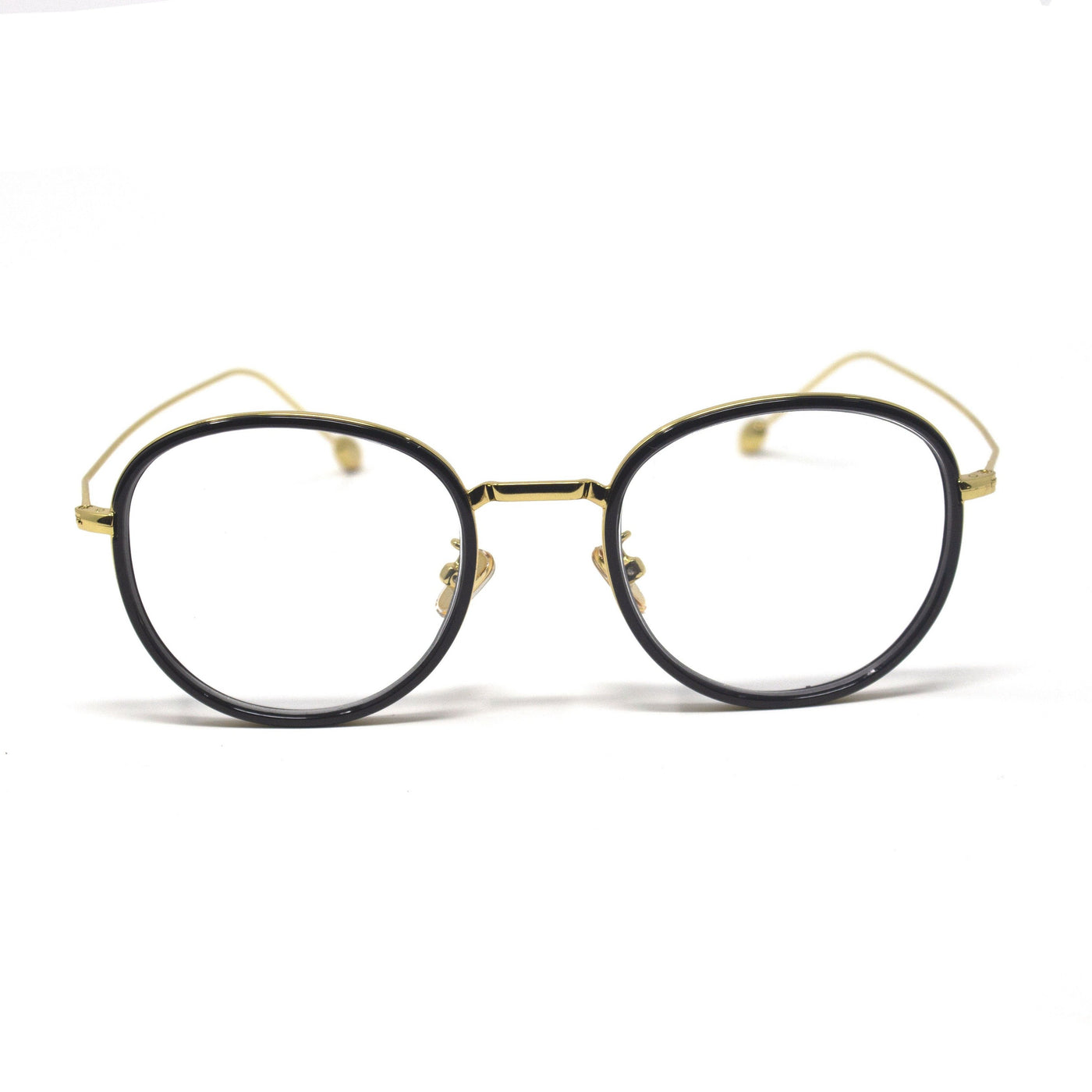 Fashion Round Gold Black Eyewear