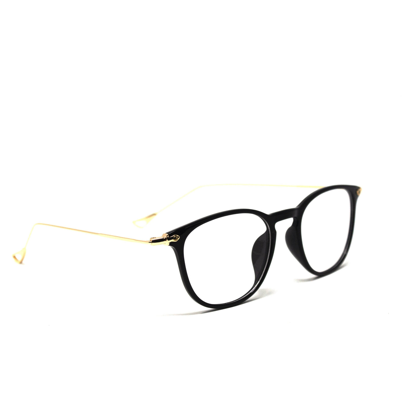 Square Black Glossy Frame Eyewear