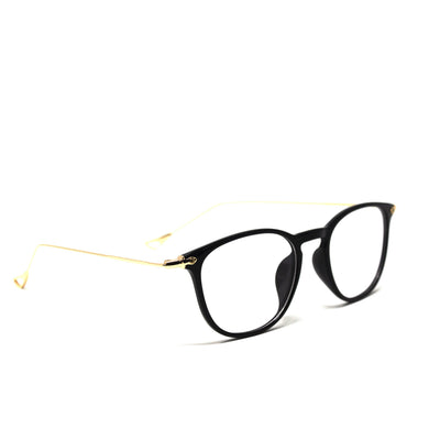 Square Black Glossy Frame Eyewear
