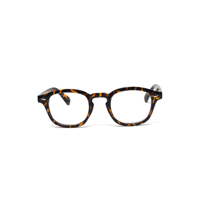 Oval Antiblue Square Leopard Frame Eyewear