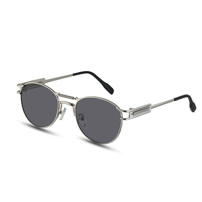 2021 Classic Vintage Round Metal Punk Luxury Brand Sunglasses For Unisex-Unique and Classy