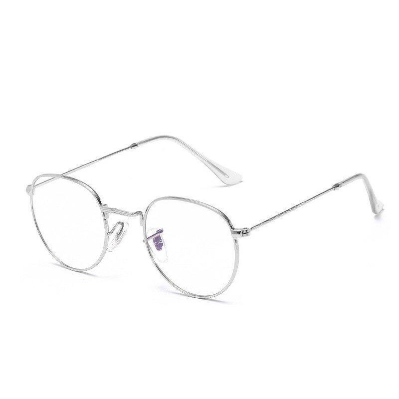 Vintage Metal Frame Round Glasses Women Luxury Brand Designer Eyeglasses Frame Women Clear Glasses Oculos De Sol Gafas