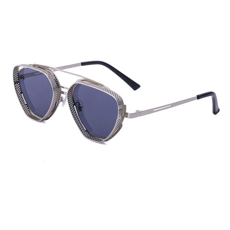 Trendy Hollow Polarized Punk Classic Vintage Steampunk Brand Cool Retro Fashion Designer Sunglasses For Men And Women-Unique and Classy