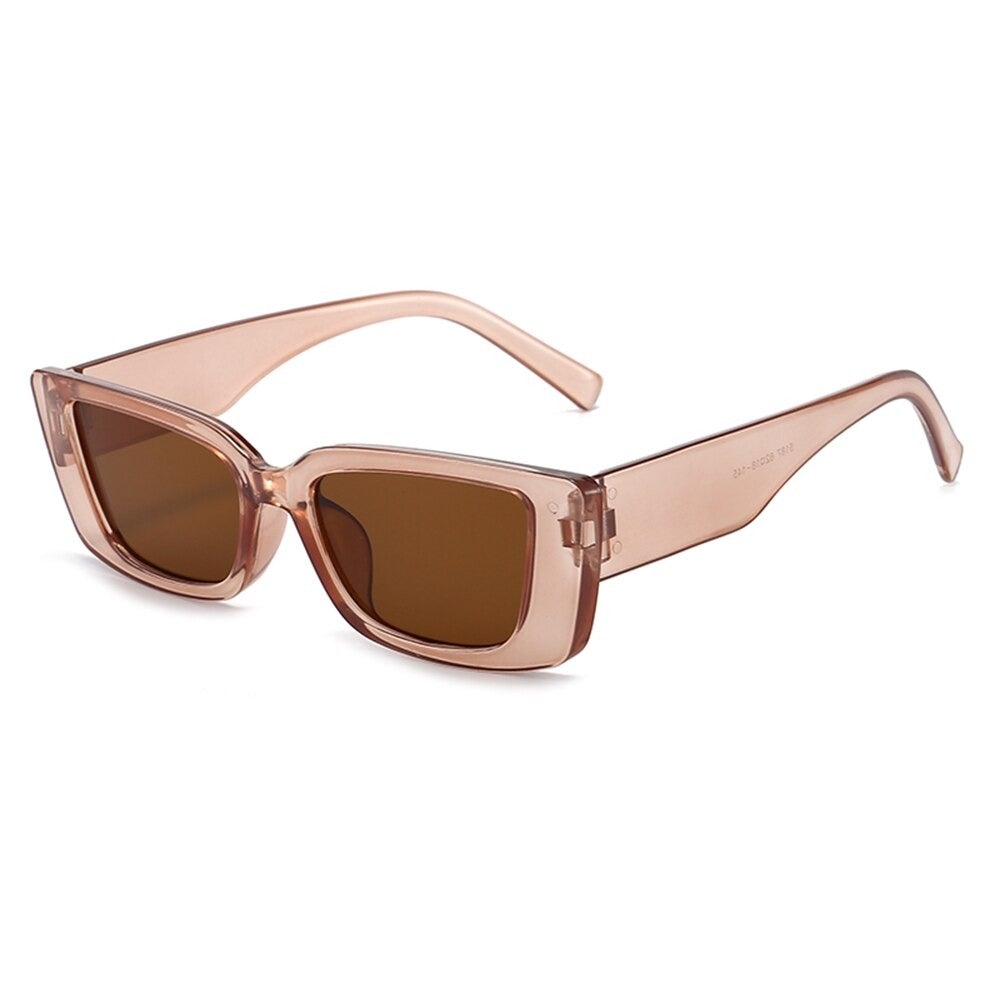 Vintage Candy Color Wide Frame Sunglasses For Unisex-Unique and Classy