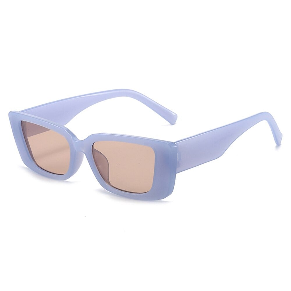 Vintage Candy Color Wide Frame Sunglasses For Unisex-Unique and Classy
