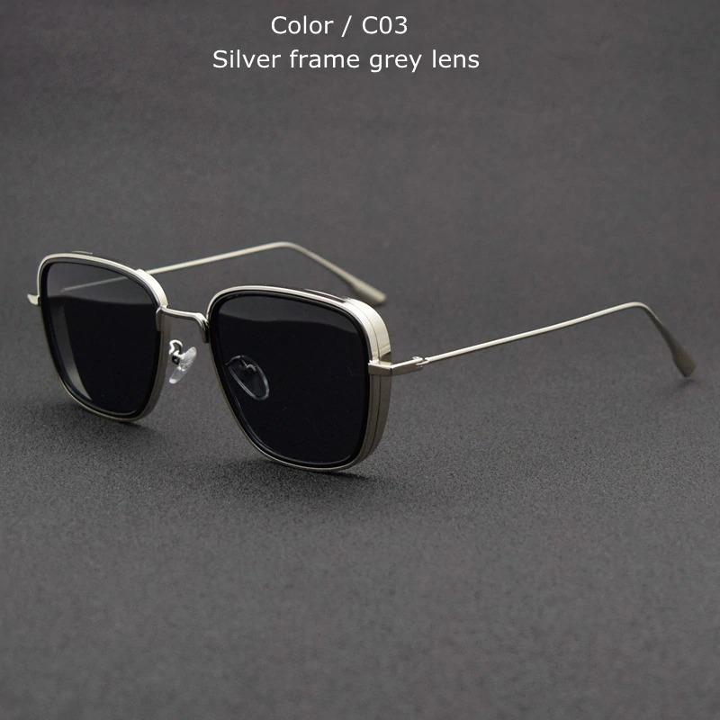 Fashion Square Metal Frame New Steampunk Sunglasses For Men And Women-Unique and Classy